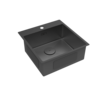 Lemark Janga 9932108 Мойка кухонная из нерж.стали цвет:чёрный матовый, в комплекте крепеж, арматура сливная с прямоуг.переливом, сифон