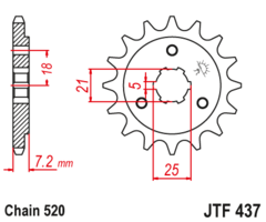 Звезда ведущая JTF437 15