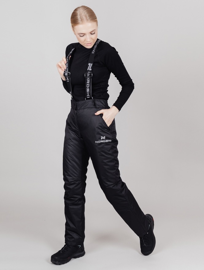 Nordski Premium утепленные лыжные брюки женские black