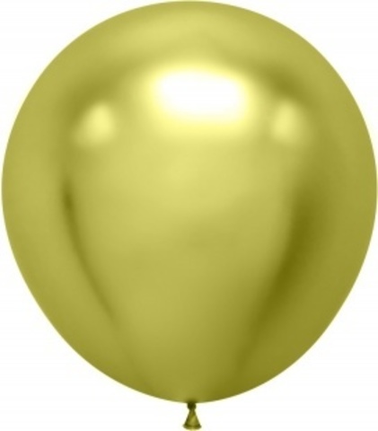 Шар К 36''/90 см, Хром, Лайм, 1 шт.