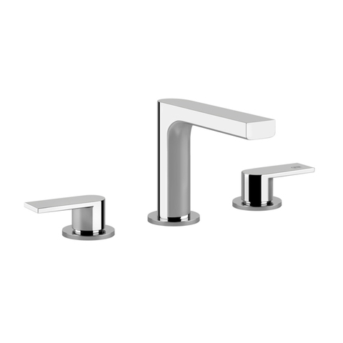 Gessi Emporio Via manzoni 38612#031 Смеситель для раковины на 3 отверстия, донный клапан и соединительные шланги, цвет: Chrome