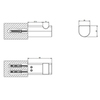 Gessi Rilievo 59521#299 Крючок одинарный, цвет: nero XL
