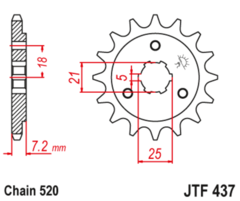 Звезда ведущая JTF437 15