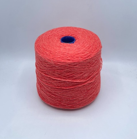 Бобинная пряжа (пр.Италия),art-Must baby merino 400м/100гр. 100% Ягненок, цвет-Коралл,меланж(720/631), арт.35094