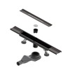 RGW 76215380-04 Душевой трап RGW SDR-53B-80 V-образный 800 Черный ? 50 мм сифон + ножки, под плитку