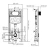 WasserKRAFT Aller 10TLT.010.ME.RG02 Инсталляция для унитаза с клавишей