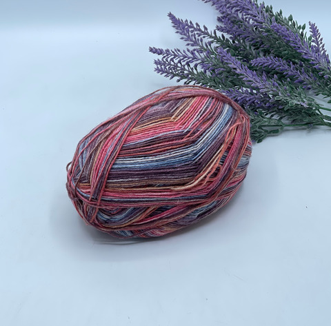 Stock Arcobaleno 300-500м/100 гр. 75% Меринос 25%Полиамид , Мультиколор, 40470
