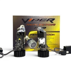 Комплект LED ламп  головного света H4 VIPER PRO REFLECTOR 75W