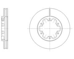 Диск тормозной вентилируемый G-brake  GR-20604