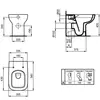 Ideal Standard i.life A T471901 Напольный пристенный безободковый унитаз-соло, технология RimLS+, горизонтальный (универсальный) выпуск, с крепежом TT0257919