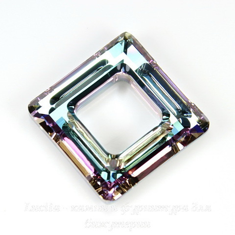 4439 Подвеска Сваровски Square Ring Crystal Vitrail Light  (20 мм) ()