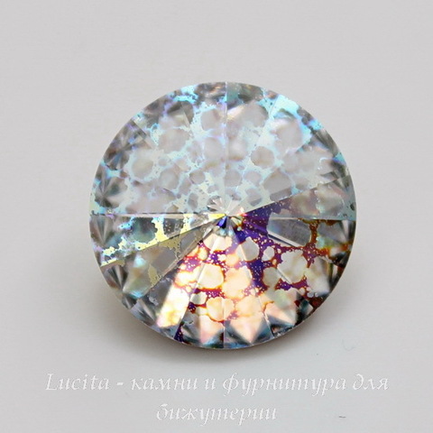 1122 Rivoli Ювелирные стразы Сваровски Crystal White Patina (12 мм) ()