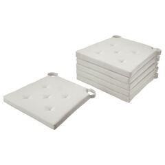 Набор подушек на стул IKEA JUSTINA (ЮСТИНА), Экрю, 42 / 35х40х4 см, 6 шт