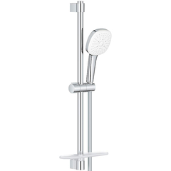 GROHE Tempesta Cube 27929003 Душевой набор, 3 режима струи, 13,5 л/мин, штанга 600 мм, хром (замена 27929002) фото