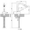 Gessi Goccia 33607#031 Смеситель для биде на 1 отверстие, цвет: хром