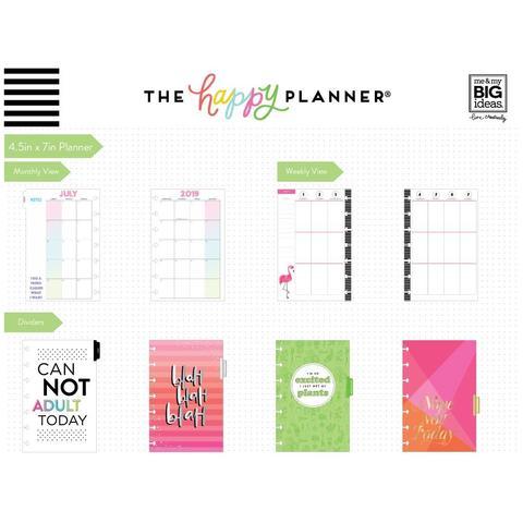 Ежедневник  Mini Happy Planner® -июль 2019 по июнь 2020 -13х18 см - Sassy Plans