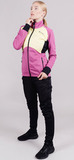 Премиальная куртка для лыж и зимнего бега Nordski Hybrid Fuchsia/Yellow женская