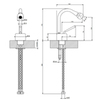 Gessi Goccia 33607#147 Смеситель для биде на 1 отверстие, цвет: шлифованный хром