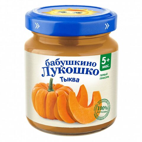 Пюре из тыквы Бабушкино Лукошко 100 г. (5+ мес.)