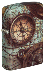 Фото Зажигалка ZIPPO Compass Design с покрытием 540 Matte, латунь/сталь, разноцветная