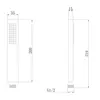 Abber AF0050W Душевая лейка, цвет: белый