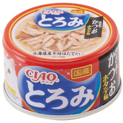 INABA Ciao Toromi консервы для кошек куриное филе с тунцом кацуо с морским гребешком в бул  80гр