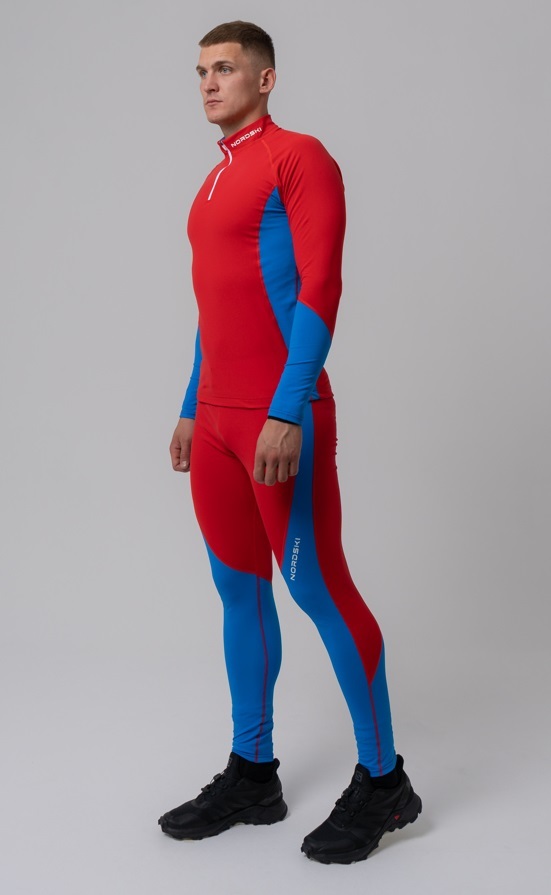 Nordski Active лыжный комбинезон унисекс red-blue - 2