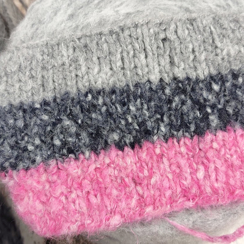 Смесовка с вискозой и шерстью MILLEFILI KNITPARADE 220 розовый меланж