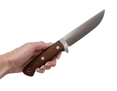 Нож F5 Южный Крест, сталь CPR, микарта койот насечка, 226.0450