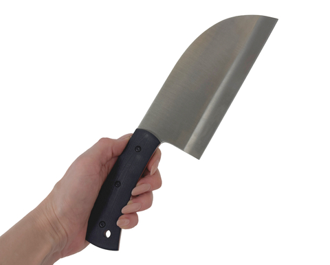 Нож-топорик Сербский ц.м., сталь 95Х18, рукоять G10 черная