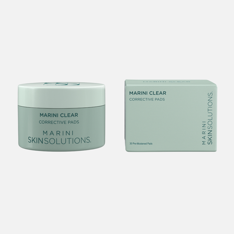 MARINI SKINSOLUTIONS Clear Multi-Acid Corrective Pads Мультикислотные корректирующие пилинг-диски для комбинированной, жирной и склонной к воспалениям кожи, 30 шт