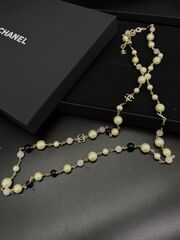Бусы -колье длинное со вставками из жемчуга CHANEL