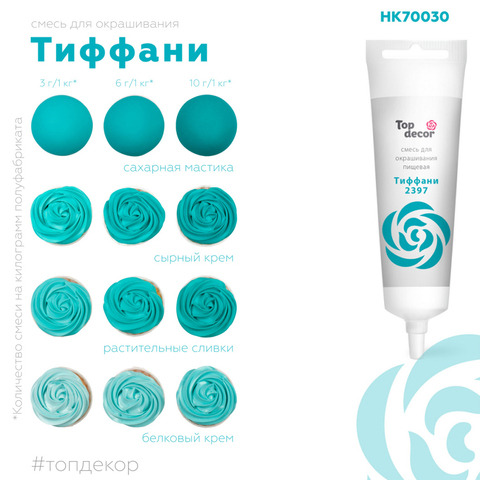 Краситель пищевой Тиффани Top Decor, 100 г