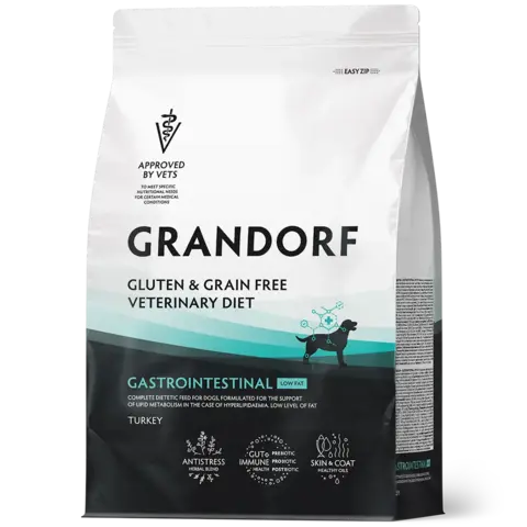 Grandorf Gastrointestinal Low Fat сухой корм для взрослых собак при нарушениях пищеварения, 3кг