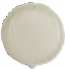 Шар F 18''/46 см, Круг, Макарунс, Кремовый.