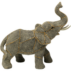 Фигура декоративная Walking Elephant Pearls «Шагающий слон в жемчуге» 24 см