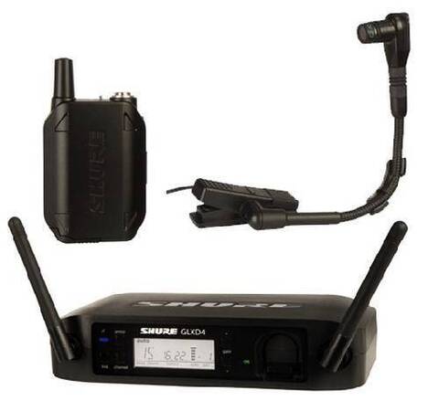 SHURE GLXD14E/B98 Z2 2.4 GHz цифровая радиосистема с микрофоном BETA 98 для духовых музыкальных инструментов