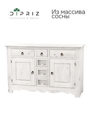 Тумба кухонная Прованс 2 двери 6 ящиков из массива сосны (нижняя часть буфета)