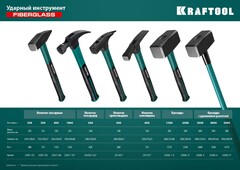 KRAFTOOL Fiberglass, 600 г, молоток каменщика (20192)