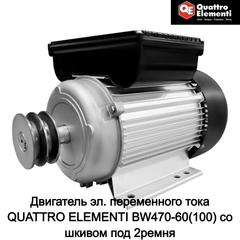 Двигатель эл. переменного тока QUATTRO ELEMENTI BW470-60(100) со шкивом под 2ремня (770-292-054)