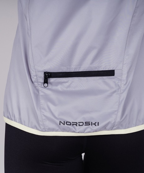 Женская куртка  для бега Nordski Pro light grey - 6