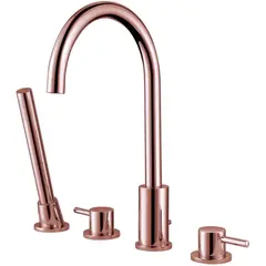 Abber Wasser Kreis AF8113RG Смеситель на борт ванны, цвет: золото фото