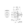 GROHE Euroeco Cosmopolitan T 36268000 Вентиль встраиваемый нажимной
