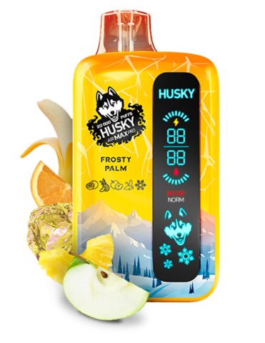 HUSKY AIR MAX PRO 20000 - Апельсин, банан, ананас, яблоко и лед (Frosty Palm)