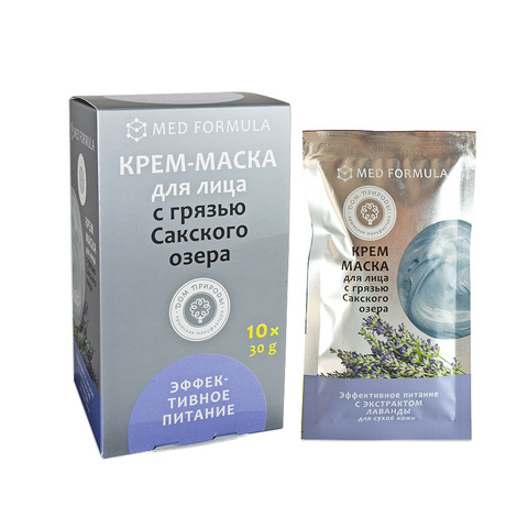МДП Крем-маска ЭФФЕКТИВНОЕ ПИТАНИЕ для сухой кожи с грязью Сакского озера (саше пакет 30г)
