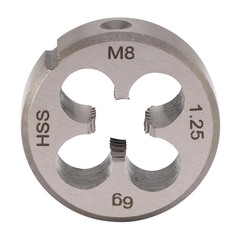 Плашка М 8,0х1,25 DINEN22568 HSS 6g 25х9мм H-Tools 240080HT