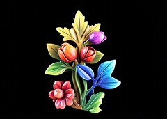 Силиконовый молд Композиция из цветов