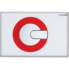 Creavit Power GP5001.01 Кнопка для инсталляции, цвет: белый,красный фото