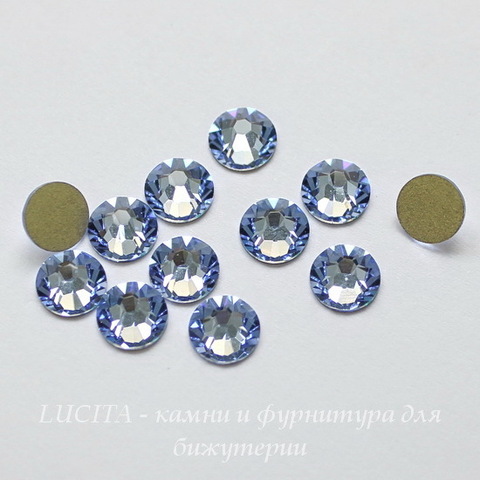 2058 Стразы Сваровски горячей фиксации Light Sapphire  ss12 (3-3,2 мм), 10 штук ()