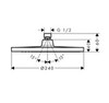 Hansgrohe Crometta 26724670 Верхний душ ? 240 мм (чёрный матовый)